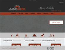 Tablet Screenshot of laborworks.com